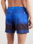 TOM FORD - Straight-Leg Mid-Length Dégradé Swim Shorts - Blue