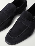 TOM FORD - Suede Penny Loafers - Blue