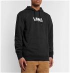 Vans - Dark Times Logo-Print Fleece-Back Cotton-Blend Jersey Hoodie - Black