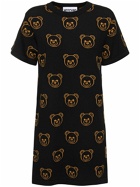 MOSCHINO - Wool Jacquard Shirt Dress W/ Teddy Logo