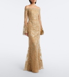 Elie Saab Off-shoulder lace gown