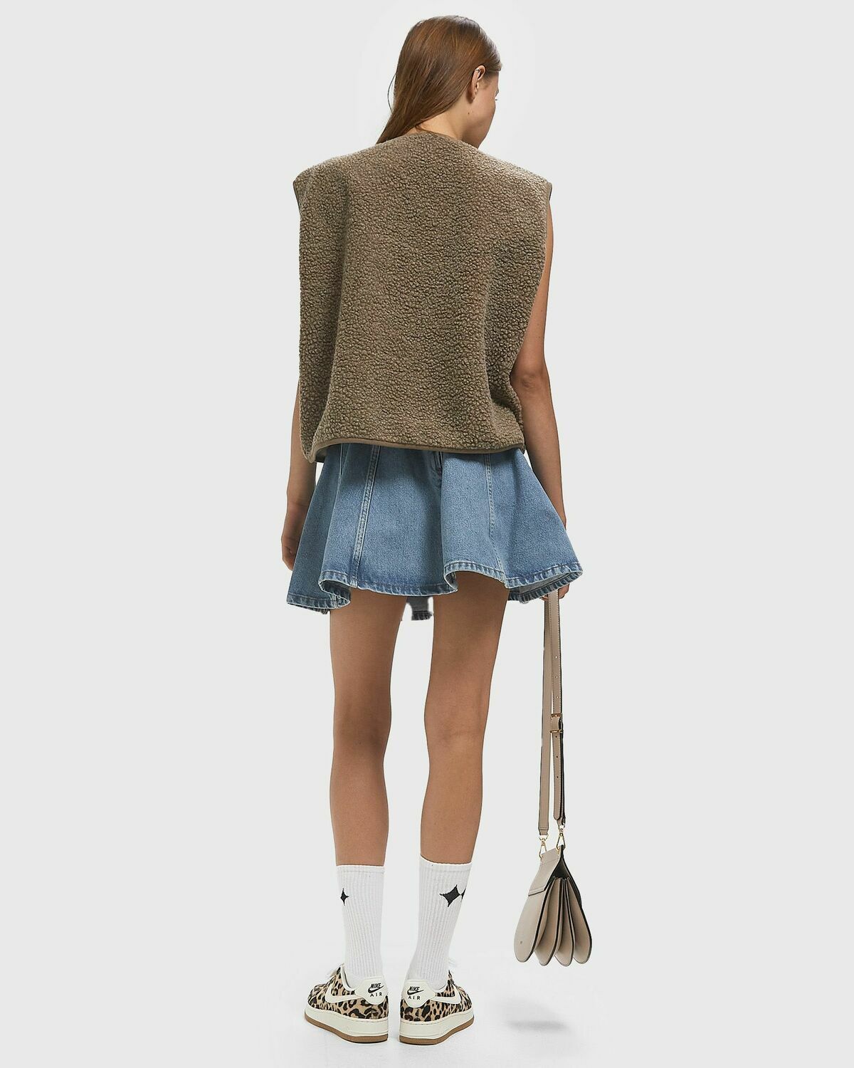 ROTATE Birger Christensen DENIM MINI SKIRT Blue Women