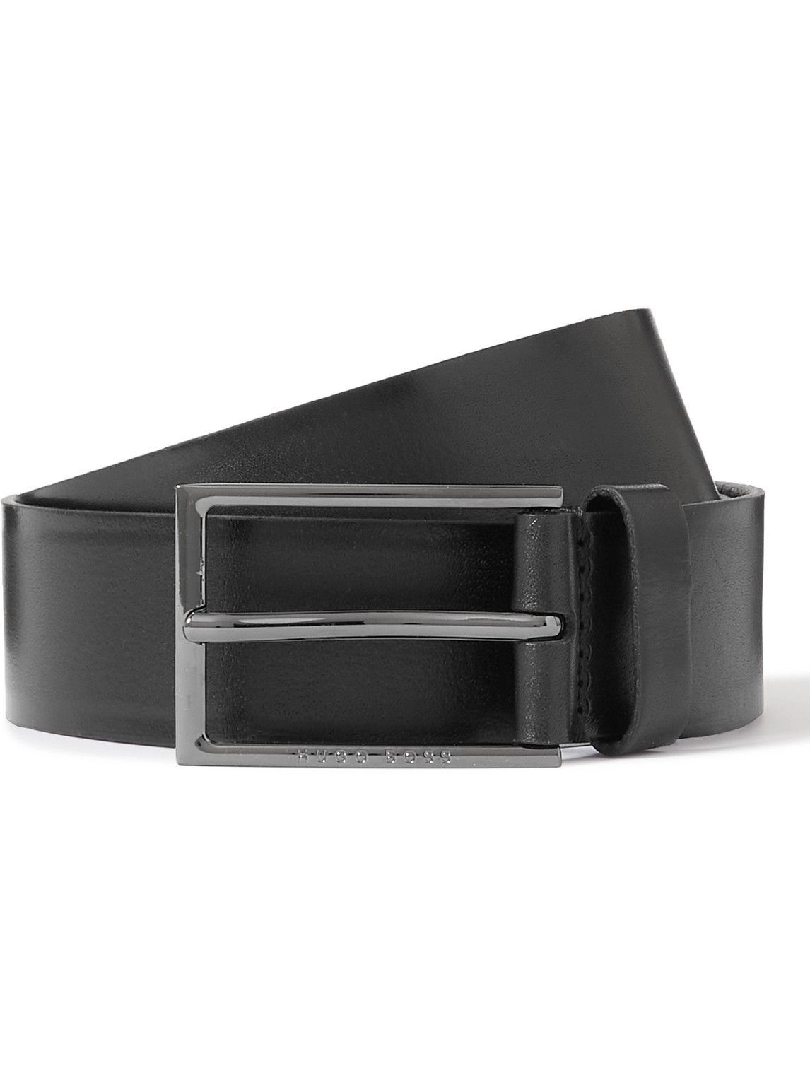 Hugo Boss - 3.5cm Carmello Leather Belt - Black Hugo Boss