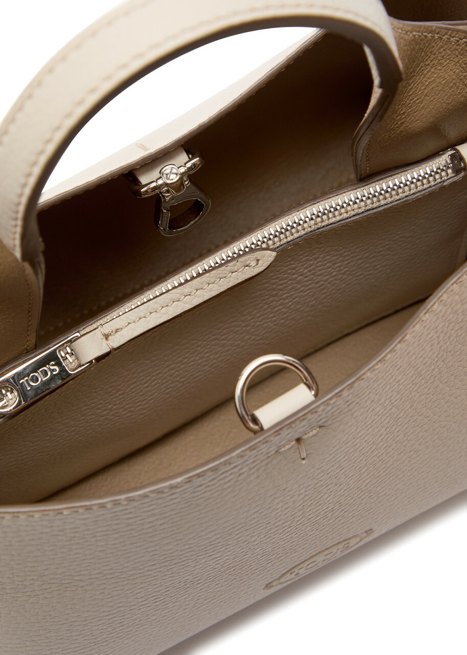 Tods Florida Mini Leather Tote bag - Ivory - One Size