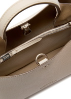 Tods Florida Mini Leather Tote bag - Ivory - One Size