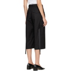 sacai Black Cotton Weather Cargo Shorts