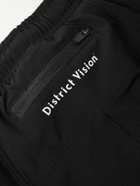 DISTRICT VISION - Layered Straight-Leg Logo-Print Shell and Stretch Recycled-Jersey Shorts - Black