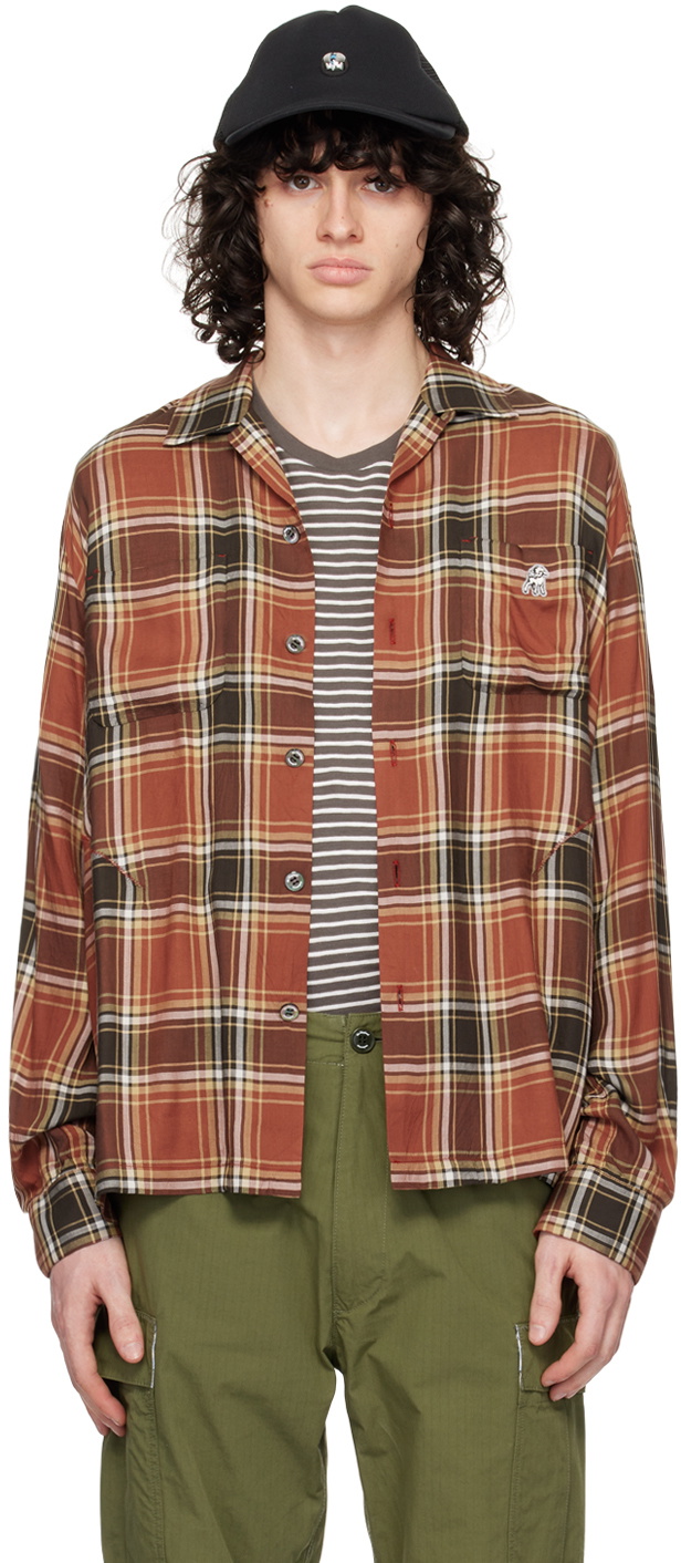 the Shepherd UNDERCOVER Orange & Yellow Check Shirt