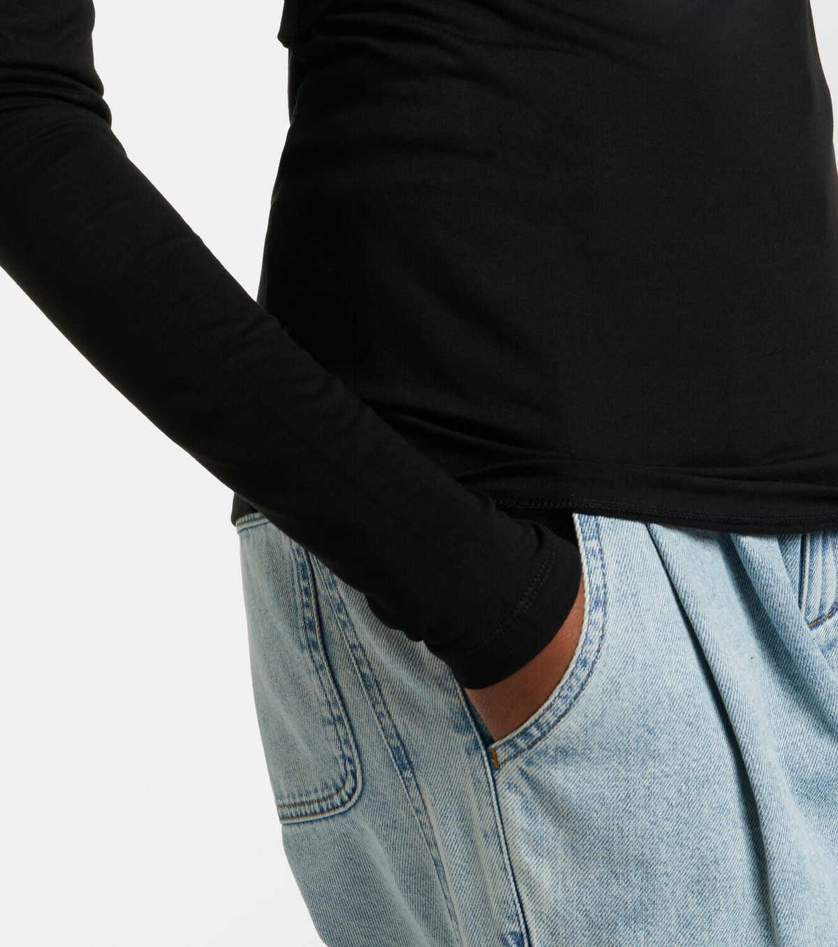 Marant Etoile Dressi draped jersey top