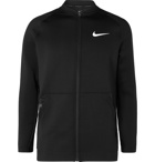 Nike Training - Pro Logo-Print Dri-FIT Zip-Up Top - Black