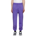 Awake NY Purple Embroidered Logo Lounge Pants