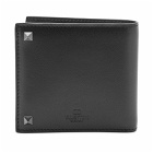Valentino Men's Rockstud Billfold Wallet in Black