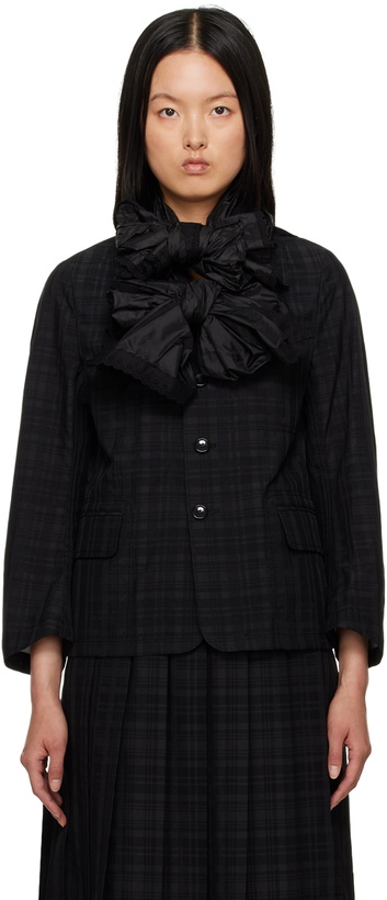 Photo: tao Black Scarf Blazer