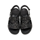 Stella McCartney Black Logo Strap Sandals