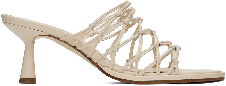 Photo: Aeyde Off-White Sibi Heeled Sandals