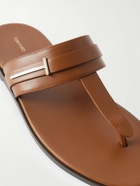 TOM FORD - Brighton Leather Sandals - Brown