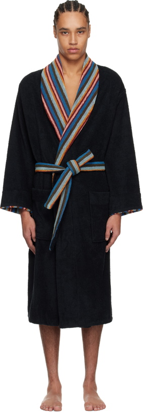 Photo: Paul Smith Black Artist Stripe Robe