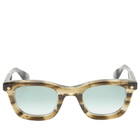 Lunetterie Générale Forever Young Sunglasses in Olive/Gold 