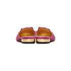 Charlotte Olympia Pink Satin Kitty Slippers