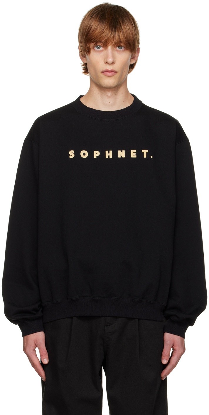 Photo: SOPHNET. Black Classic Sweatshirt