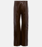 Bottega Veneta - Mid-rise cropped leather pants