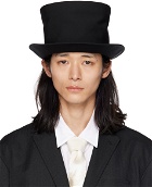 Yohji Yamamoto Black Borane Hat