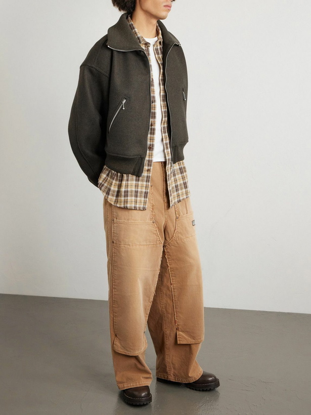 Photo: KAPITAL - Wool-Flannel Blouson Jacket - Green
