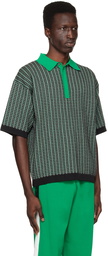 ZANKOV Black & Green Judd Polo