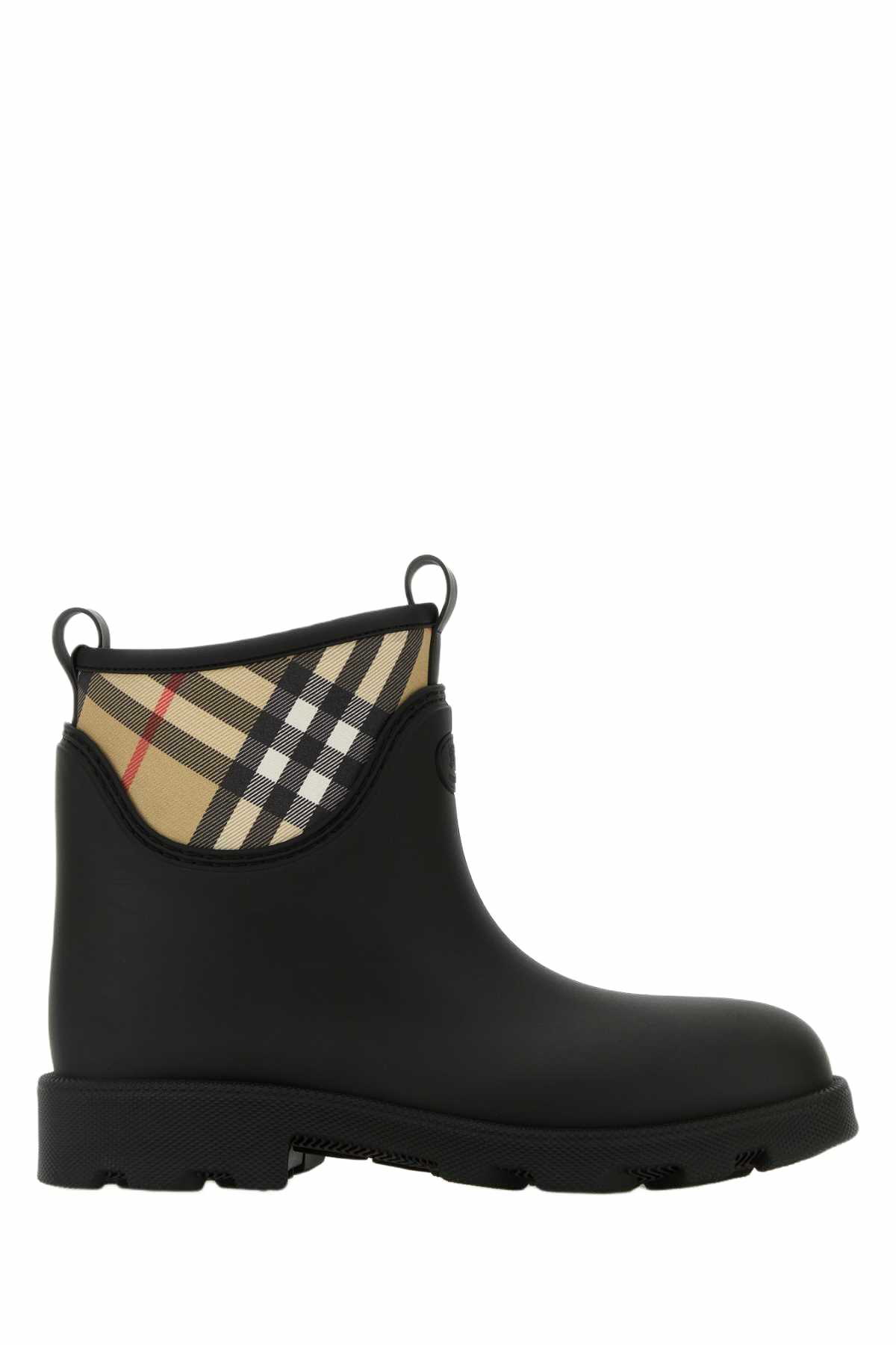 Burberry Black Saddle Low Boots Burberry