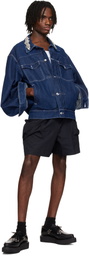 Simone Rocha Black Cargo Pocket Shorts