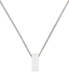 MM6 Maison Margiela White Logo Ring Charm Necklace