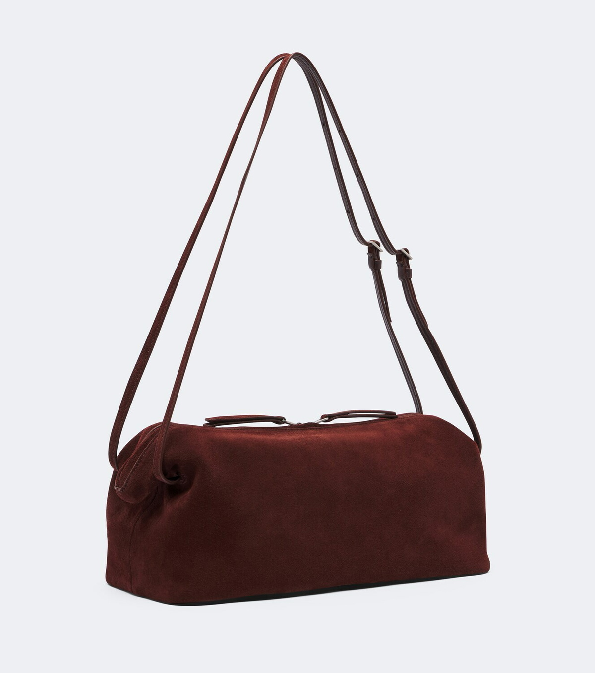 Nour Hammour Kenza suede shoulder bag