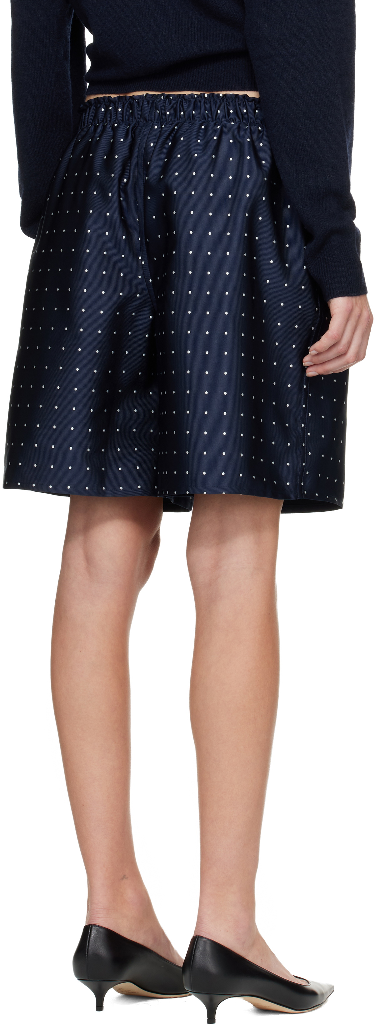 HommeGirls Navy Long Boxer Shorts