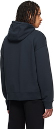 Maison Kitsuné Navy Bold Fox Head Patch Oversize Hoodie