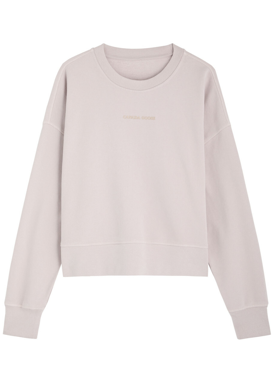 Canada Goose Muskoka Logo Cotton Sweatshirt Light Pink