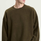 YMC Men's Studio Wool Blend Sweatshirt in Dark Green