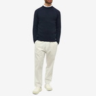 A.P.C. Men's Pierre Lambswool Crew Knit in Dark Navy