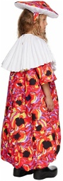 Kika Vargas SSENSE Exclusive Kids Multicolor 'The Shiitake' Dress & Hat Set