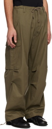 Y's For Men Khaki Drawstring Cargo Pants