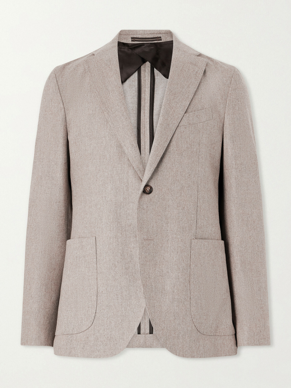 Slowear - Wool-Blend Flannel Blazer Jacket - Neutrals