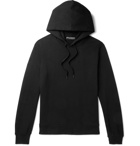 DOLCE & GABBANA - Slim-Fit Logo-Embroidered Loopback Cotton-Jersey Hoodie - Black