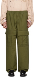 Acne Studios Khaki Embroidered Cargo Pants