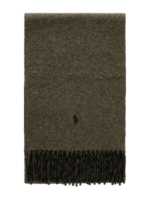 Photo: Polo Ralph Lauren - Fringed Logo-Embroidered Reversible Recycled Wool and Nylon-Blend Scarf