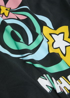 Nahmias Swirl Star Printed Cotton T-shirt Black