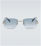 Cartier Eyewear Collection - 330s titanium browline sunglasses