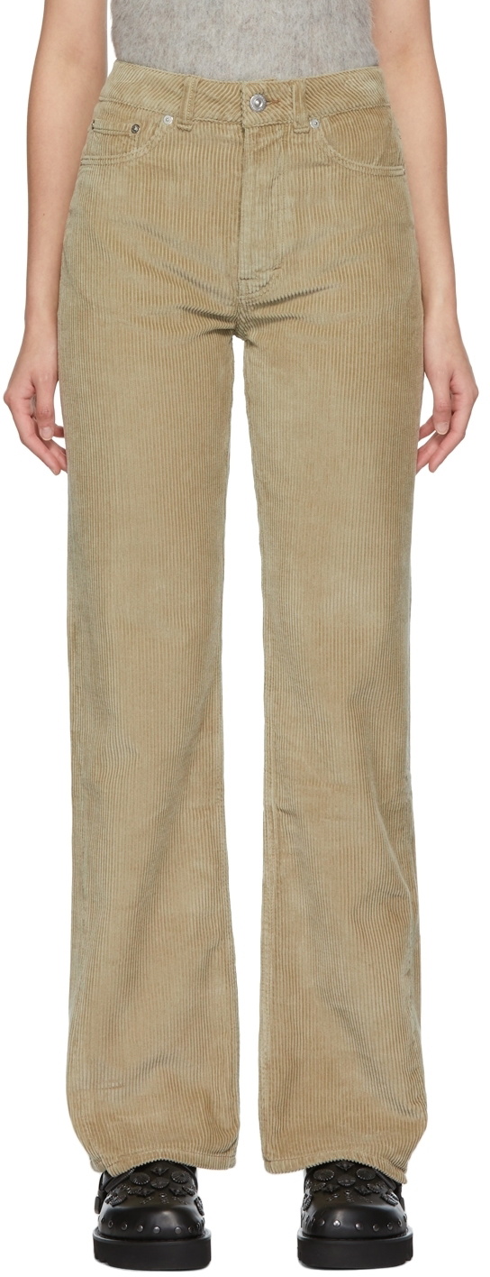 Our Legacy Grey Corduroy Spiral Cut Trousers Our Legacy