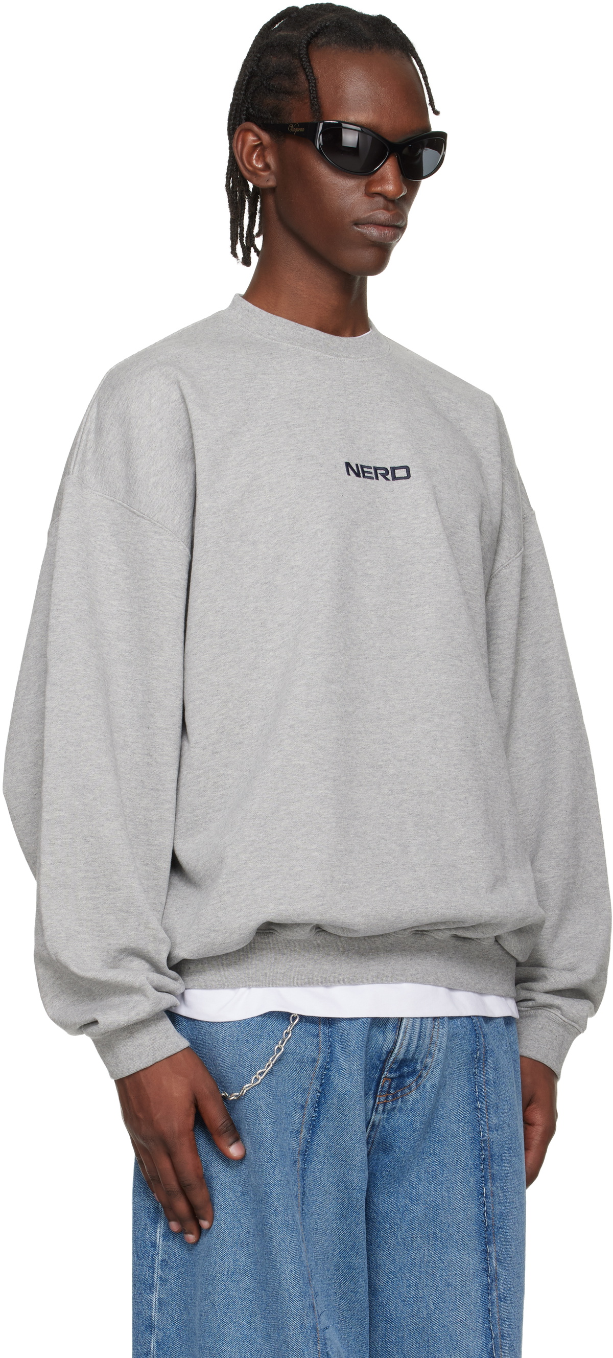 VETEMENTS Gray 'NERD' Sweatshirt
