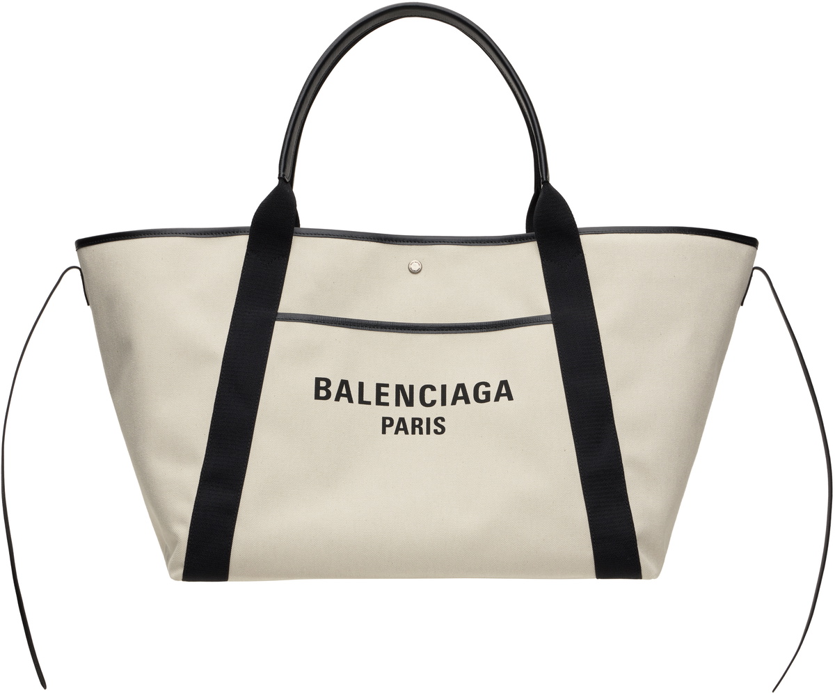 Balenciaga Off-White Biarritz Large Tote Balenciaga