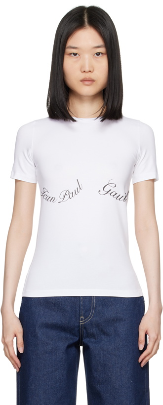 Photo: Jean Paul Gaultier White 'The Jean Paul Gaultier' T-Shirt