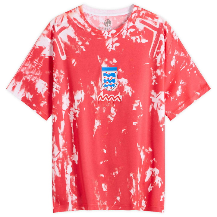 Photo: Navinder Nangla Men's Ingerlund Away Football Jersey in Red